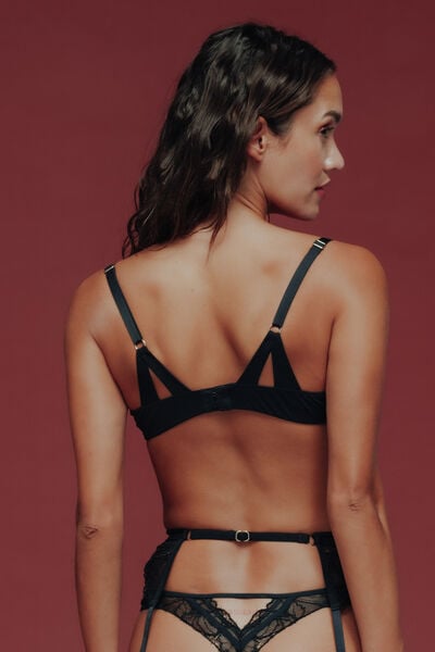 SOUTIEN-GORGE CORBEILLE NOIR