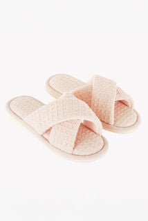 PIMPRENELLE CHAUSSONS MULES ROSE