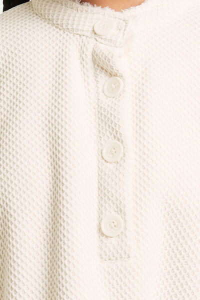 PONCHO ECRU