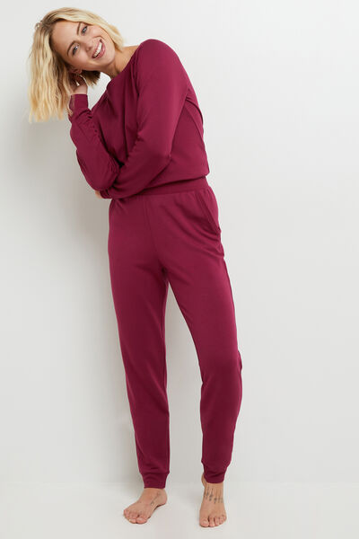 LEGGING MAILLE BORDEAUX