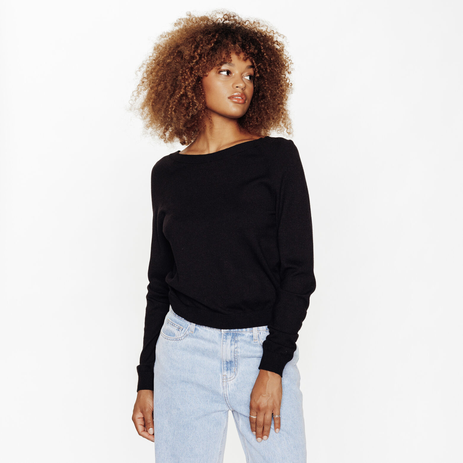 HAVANA PULL DOS NU MAILLE NOIR