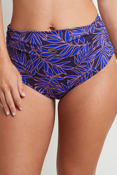 MOON MAILLOT DE BAIN CULOTTE HAUTE MULTICO BLEU