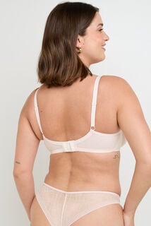 GWEN SOUTIEN-GORGE EMBOITANT DENTELLE POUDRE