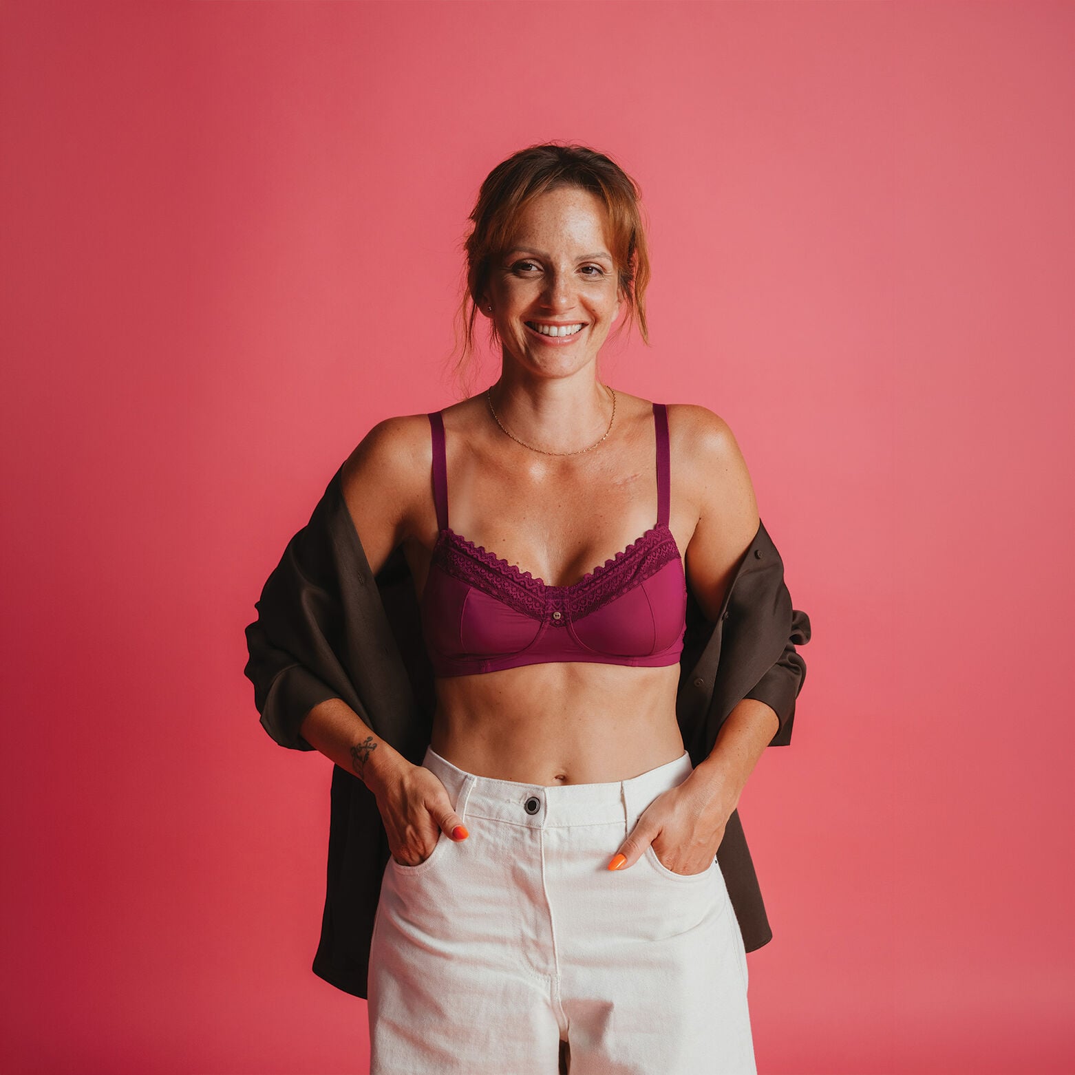 DOUCE Soutien-gorge Post op&eacute;ratoire BORDEAUX