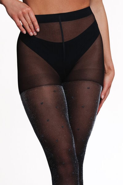 COLLANT FANTAISIE 30 DENIERS NOIR