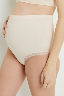 SUZON CULOTTE TAILLE HAUTE GROSSESSE POUDRE