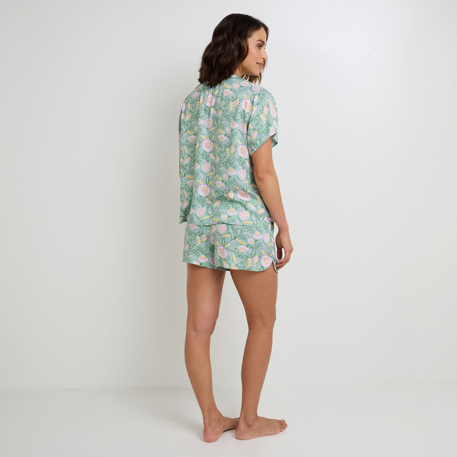 GABRIELLE PYJAMA 2 PIECES MULTICO VERT