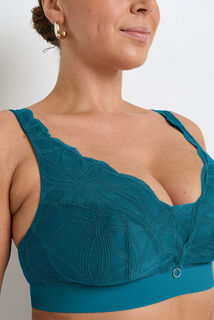 DEBORAH SOUTIEN-GORGE SANS ARMATURES GRANDE TAILLE TURQUOISE