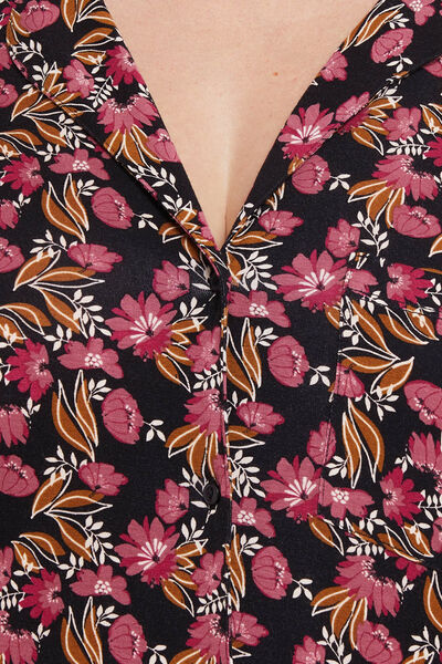 CAMILLE VESTE VISCOSE MULTICO NOIR