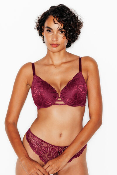 JEN SOUTIEN-GORGE AMPLIFORME PLUNGE ROUGE