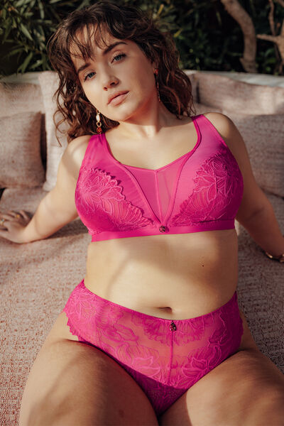 CULOTTE DENTELLE FUCHSIA