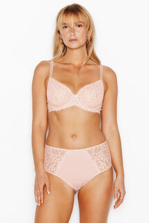 SUBLIME CULOTTE HAUTE MICRO DENTELLE POUDRE