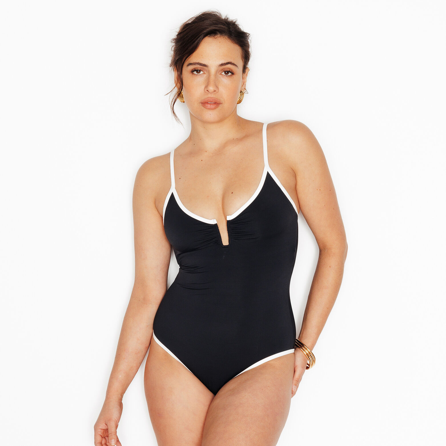 NOELI Maillot de bain 1 Pi&egrave;ce triangle NOIR