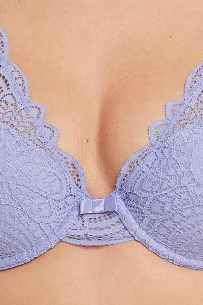 SOUTIEN-GORGE AMPLI FOULARD LILAS