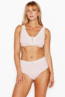 DOUCE CULOTTE TAILLE HAUTE MICROFIBRE POUDRE