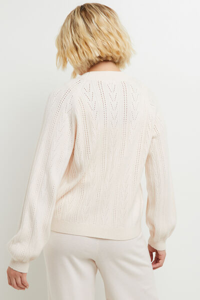CAFE GILET VISCOSE ECRU