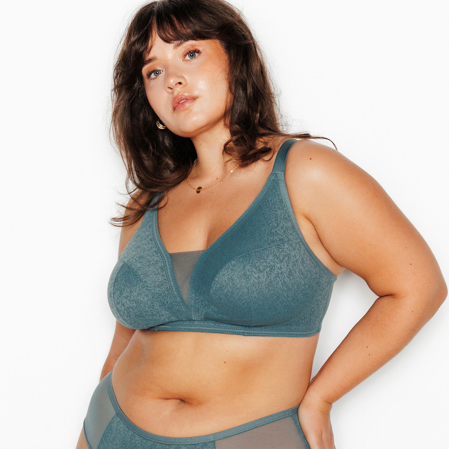 JULIANE SOUTIEN-GORGE SANS ARMATURES PETROLE