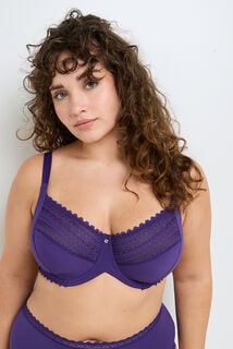 DOUCE SOUTIEN-GORGE GRANDE TAILLE VIOLET