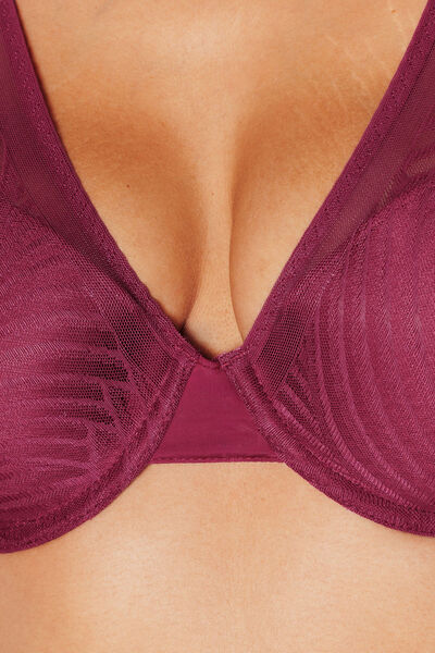 JANICE SOUTIEN-GORGE AMPLIFORME DENTELLE VIOLET