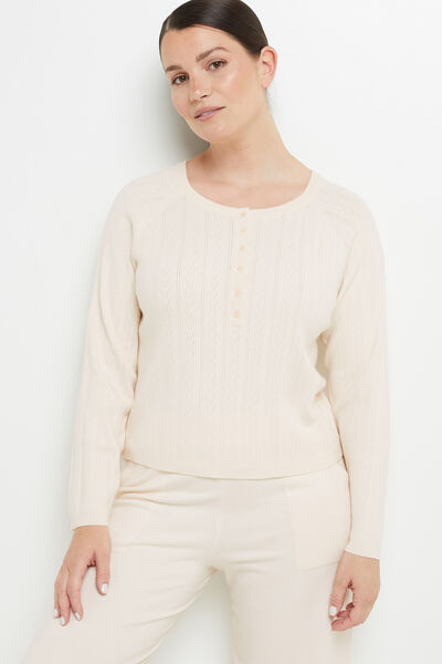 CAFE PULL VISCOSE ECRU