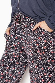 CAMILLE Pantalon de pyjama GRIS/ROSE