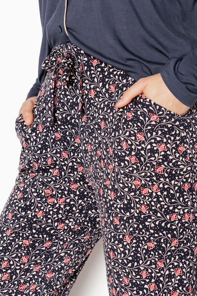 Pantalon de pyjama GRIS/ROSE