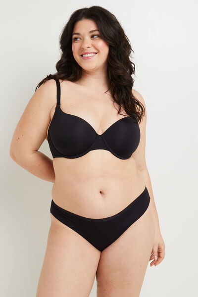 TANGA MICROFIBRE NOIR