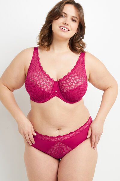 BEATRICE CULOTTE DENTELLE FUCHSIA