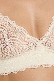 DENTELLE SOUTIEN-GORGE SANS ARMATURES ECRU