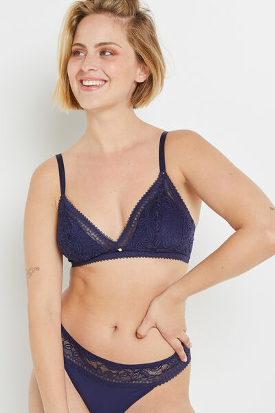 ANGELE SOUTIEN-GORGE SANS ARMATURES MARINE