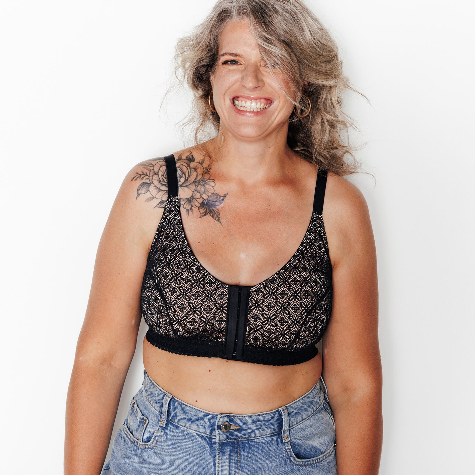 SWEET Soutien-gorge Post op&eacute;ratoire Brassi&egrave;re NOIR