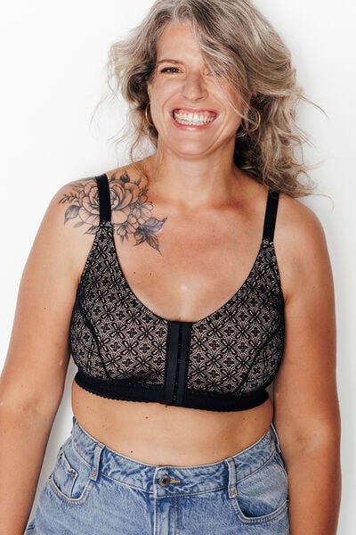 Soutien-gorge Post op&eacute;ratoire Brassi&egrave;re NOIR