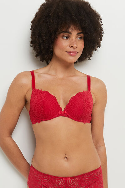 DENTELLE SOUTIEN-GORGE PUSH ROUGE