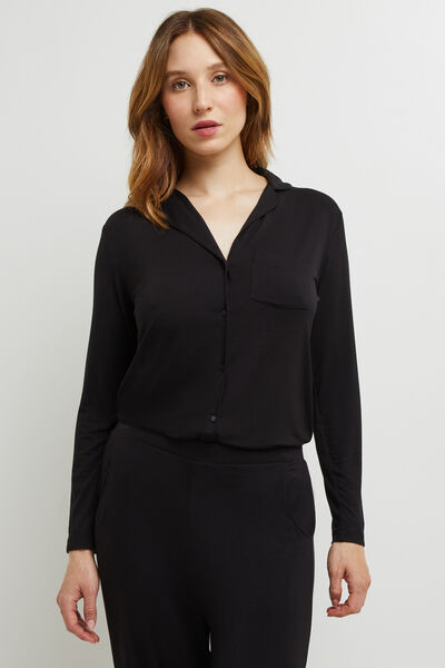 CAMILLE VESTE VISCOSE NOIR