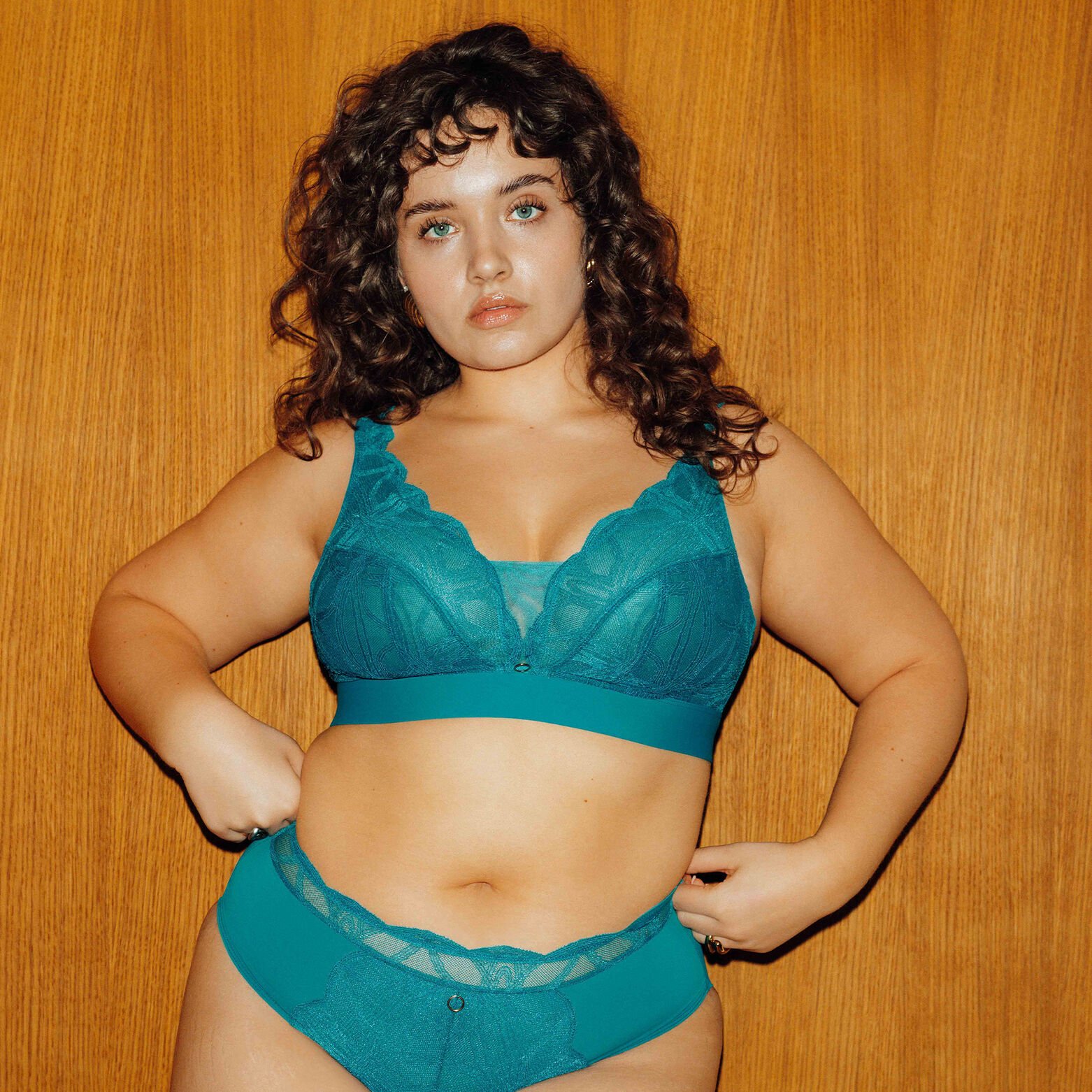 DEBORAH SOUTIEN-GORGE SANS ARMATURES GRANDE TAILLE TURQUOISE