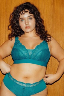 DEBORAH SOUTIEN-GORGE SANS ARMATURES GRANDE TAILLE TURQUOISE