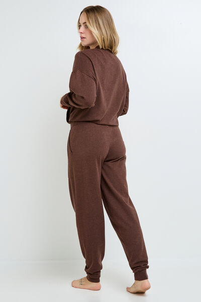 FEERIE PANTALON EN TRICOT MARRON