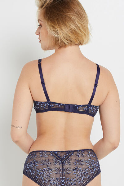 SOUTIEN-GORGE AMPLI FOULARD MARINE