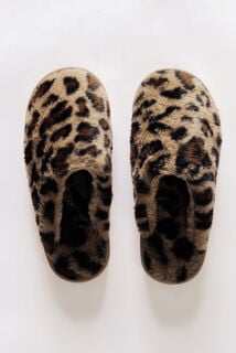 ANAELLE CHAUSSONS FEMME LEOPARD MULTICO MARRON