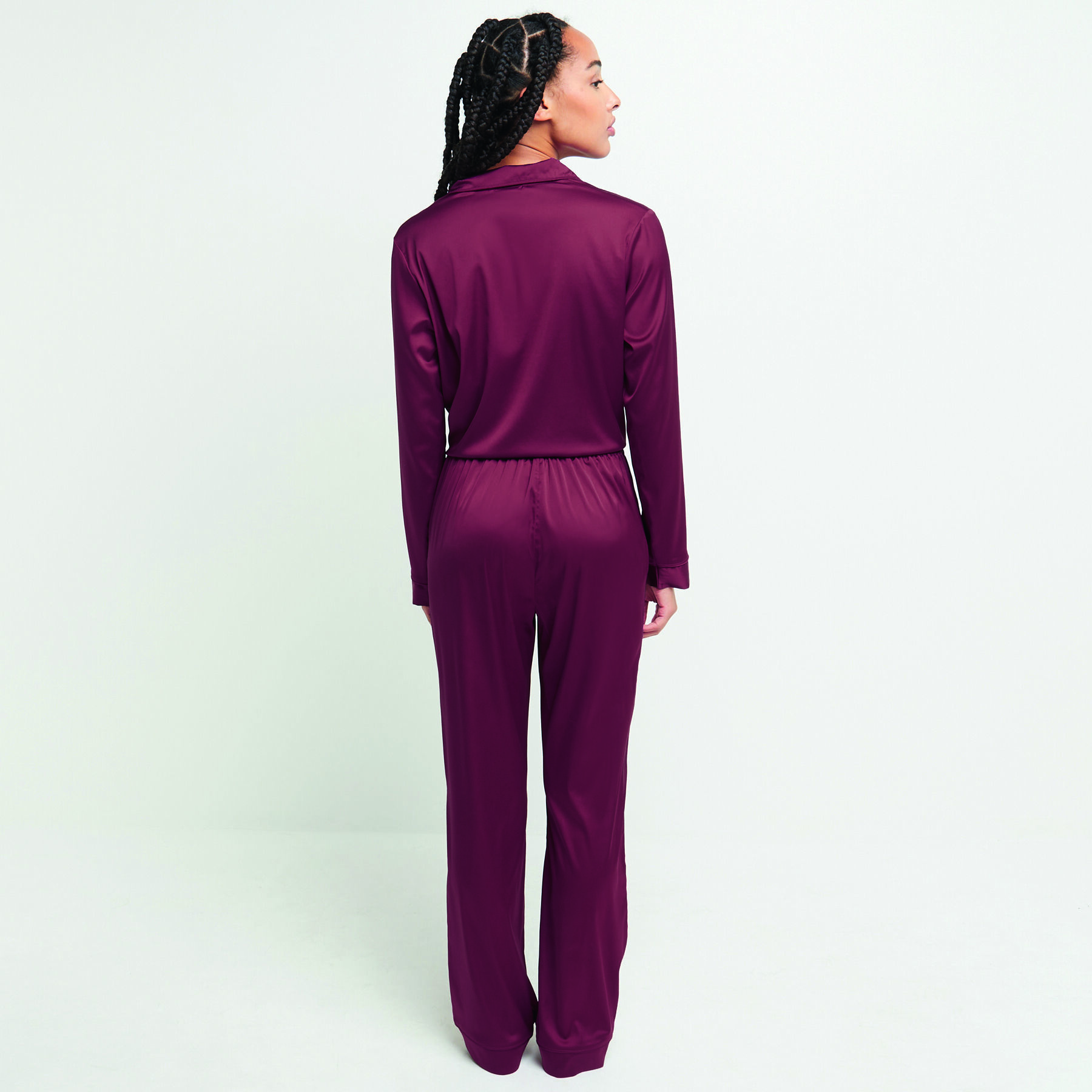 PANTALON SATIN ROUGE RougeGorge