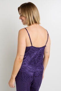 FRIMOUSSE TOP SATIN VIOLET