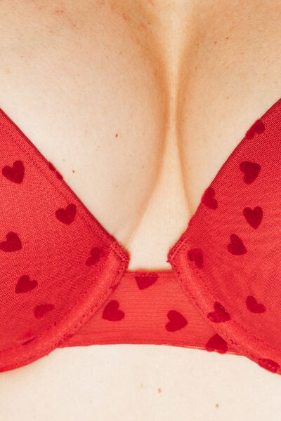 ISIS SOUTIEN-GORGE AMPLIFORME PLUNGE ROUGE