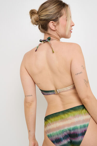 NUANCE Maillot de bain triangle plunge MULTICO VERT