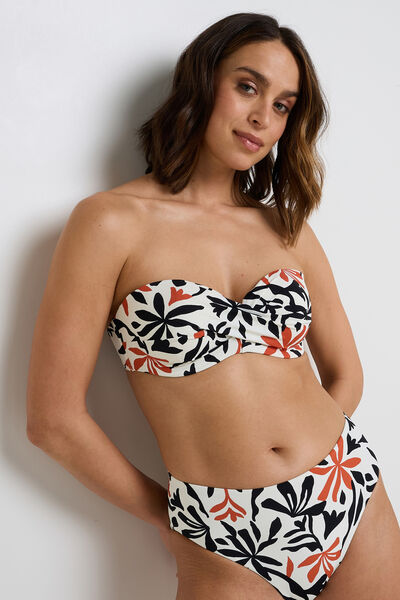 NEPAL Maillot de bain bandeau ampliforme MULTICO BLANC