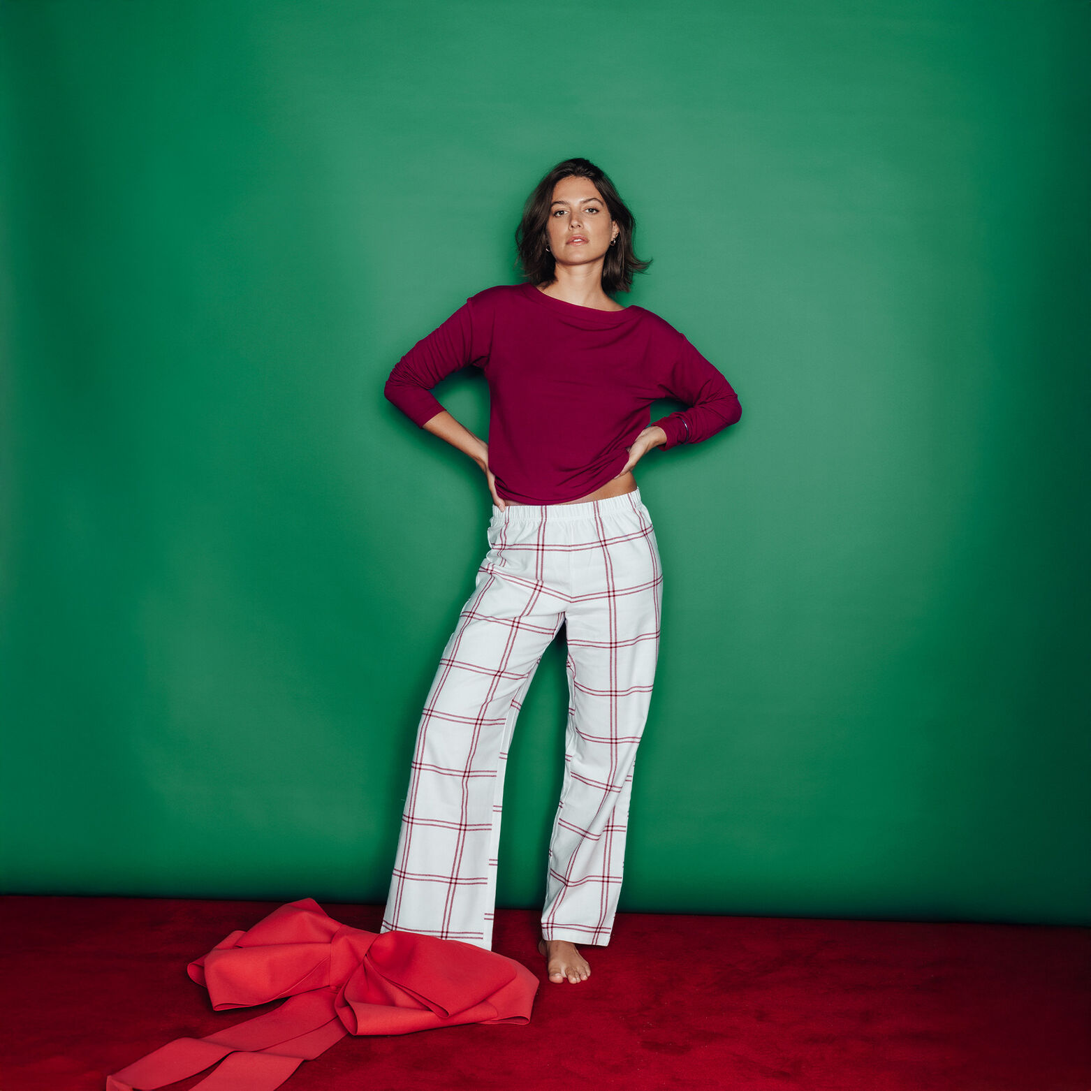 HOYA PYJAMA 2 PIECES BORDEAUX