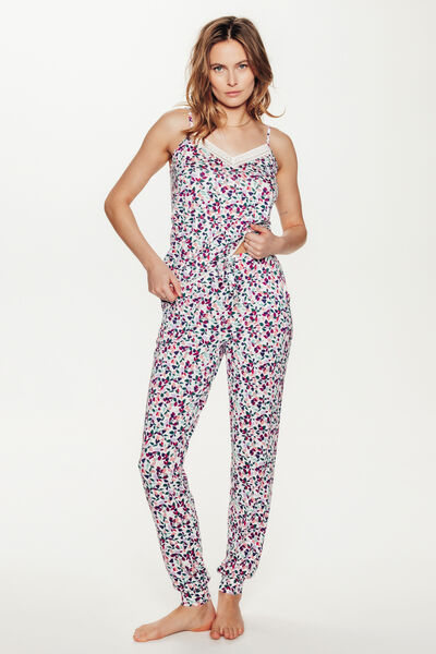 CAMILLE Pantalon de pyjama MULTICO BLANC