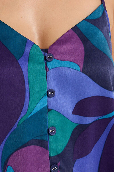 TOP SATIN MULTICO VIOLET