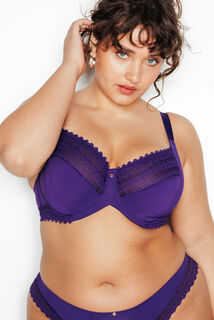 DOUCE SOUTIEN-GORGE GRANDE TAILLE VIOLET