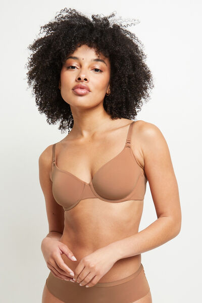 SOUTIEN-GORGE EMBOITANT MICROFIBRE PEAU BRONZEE