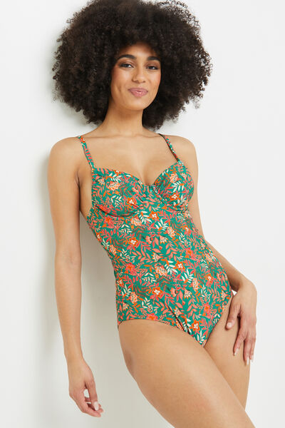 LAIKA MAILLOT DE BAIN 1 PIECE EMBOITANT VERT